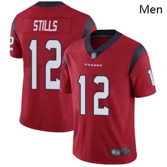 Texans 12 Kenny Stills Red Alternate Men Stitched Football Vapor Untouchable Limited Jersey